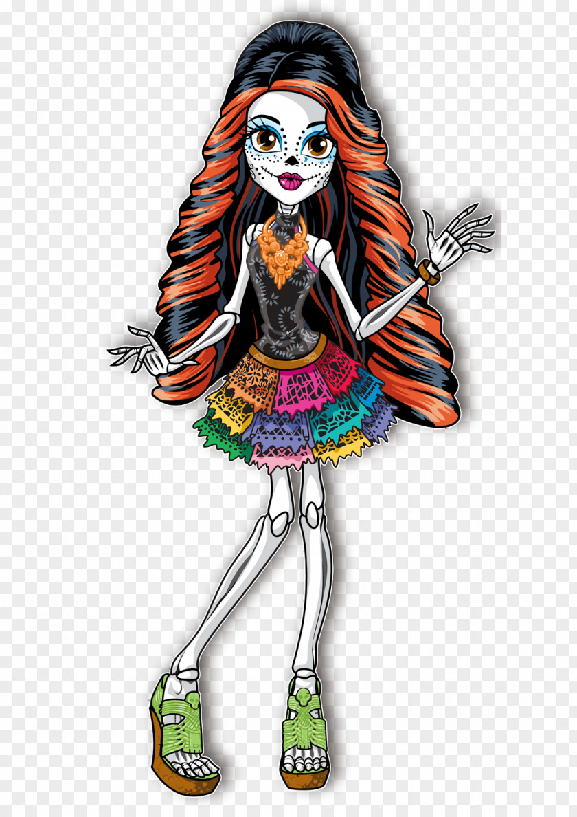 Doll Monster High Skelita Calaveras Ever After Barbie PNG