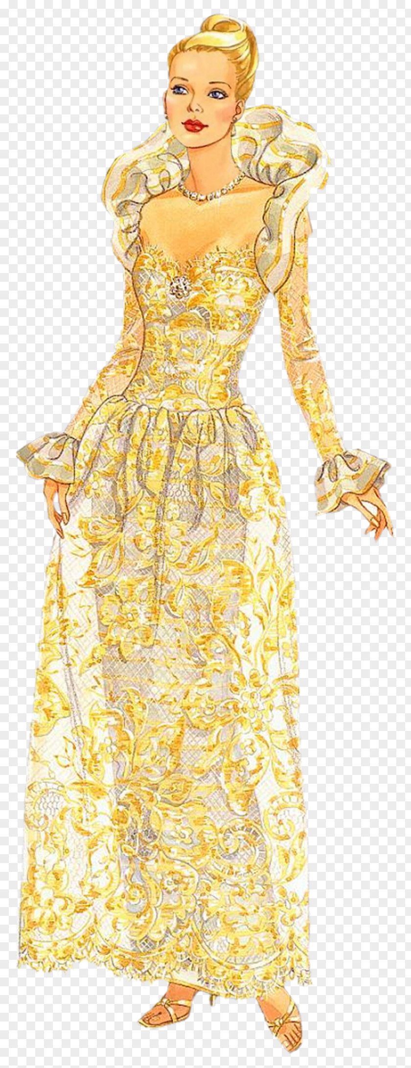 Dress Costume Design Human Hair Color Gown PNG