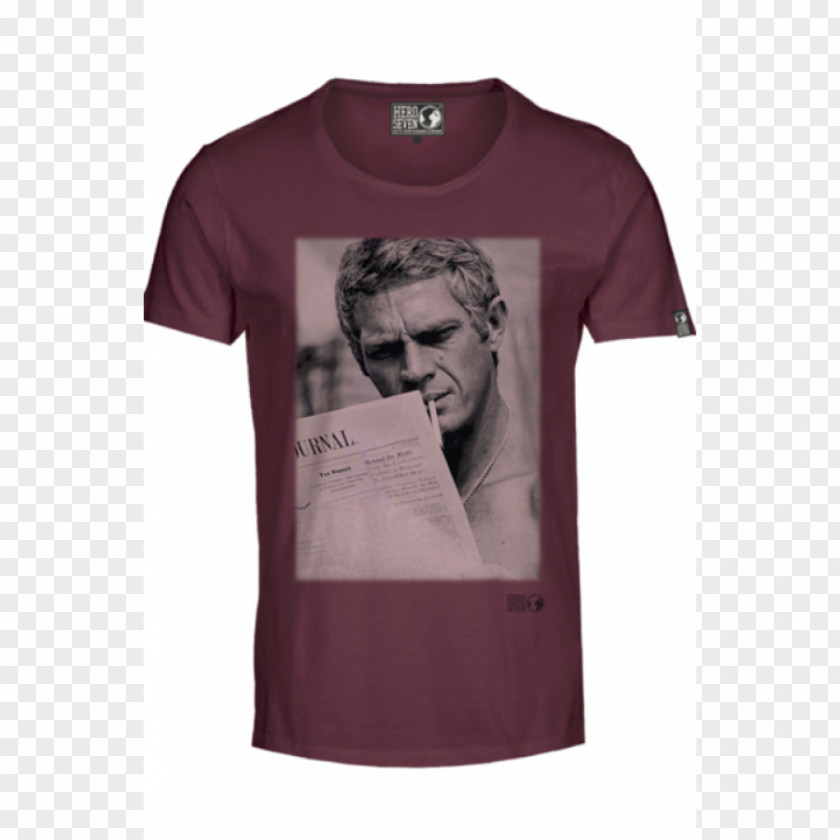 Steve McQueen T-shirt Hoodie Clothing Sleeve Top PNG
