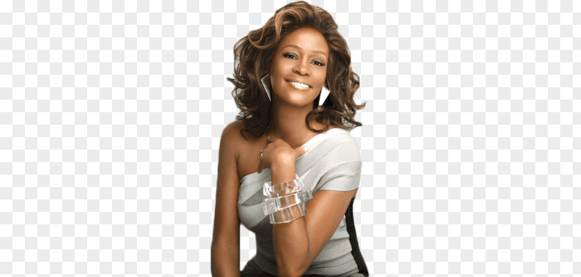 Whitney Houston Happy PNG Happy, woman wearing gray single-shoulder top clipart PNG