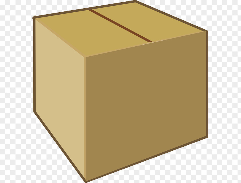 Boxed And Polite Cardboard Box Clip Art PNG