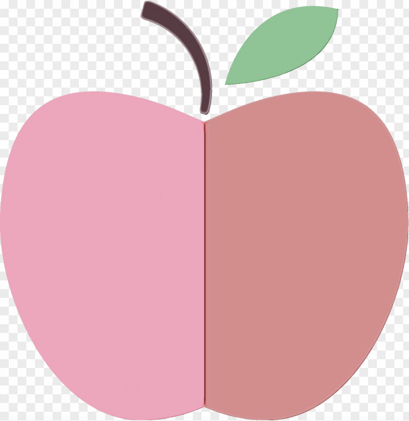 Tree Heart Apple Clip Art Pink Fruit Leaf PNG