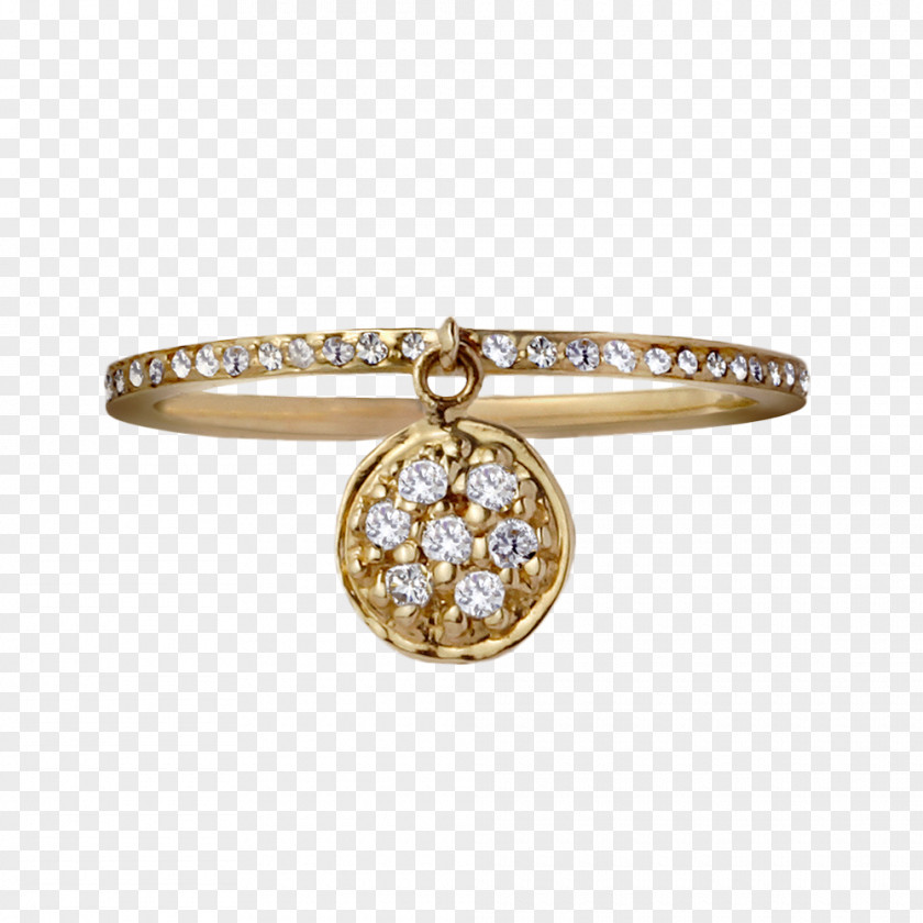 Yellow Diamond Flyer Engagement Ring Gold Charm Bracelet PNG