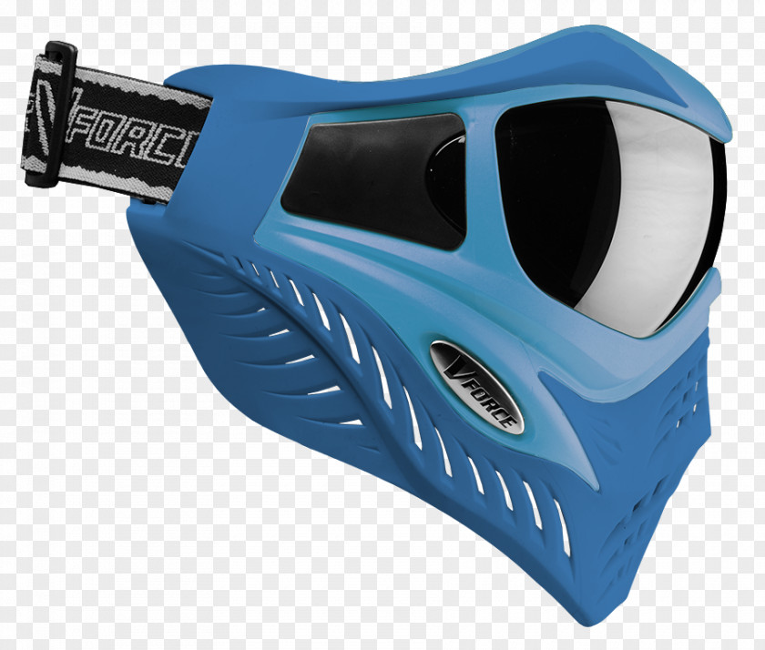 Blue And Sky Color Lense Flare Anti-fog Mask Paintball Goggles PNG