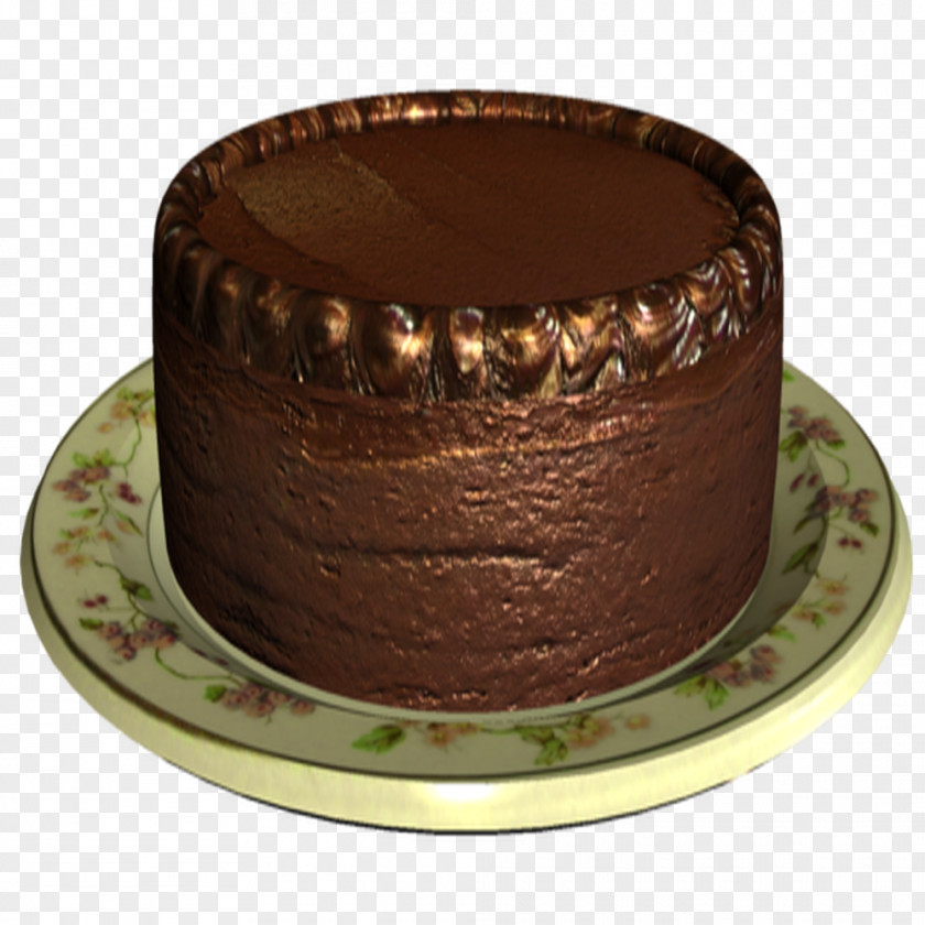 Chocolate Cake Ganache Truffle PNG