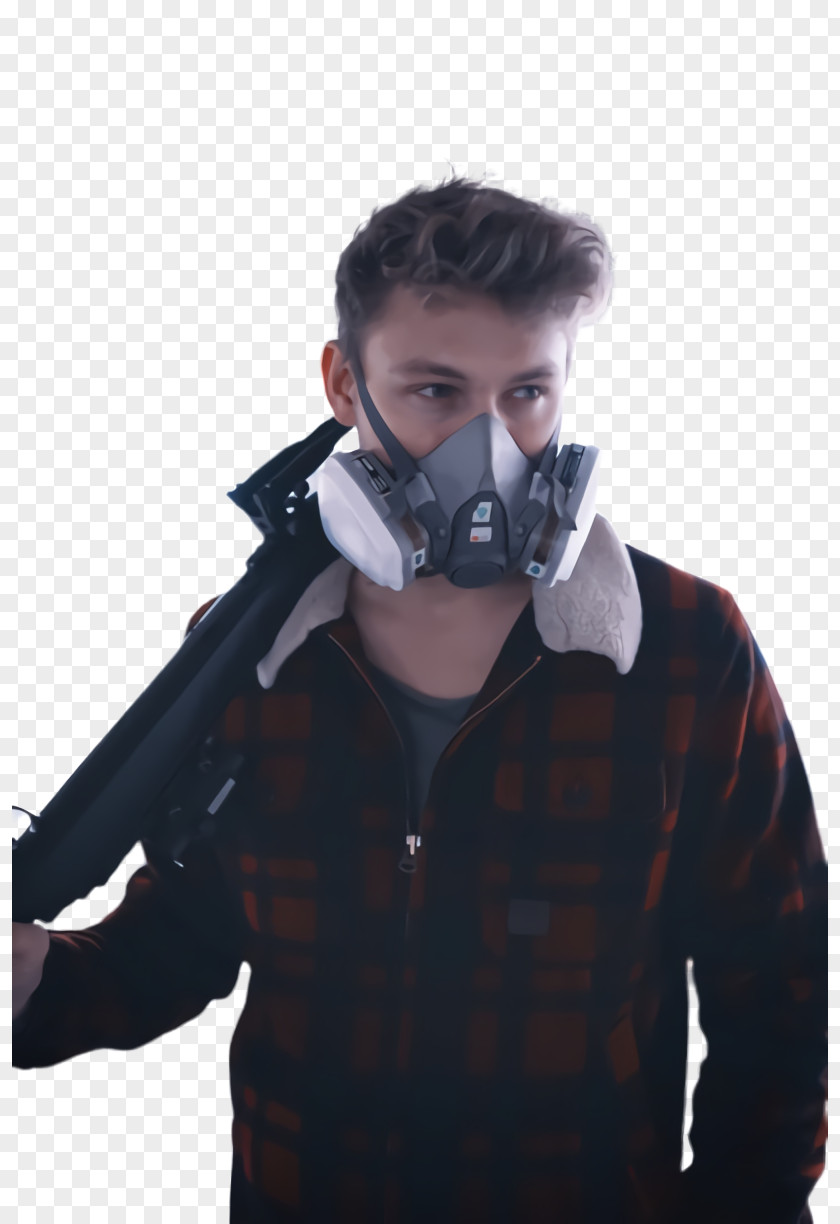 Gas Mask Photography Coat PNG