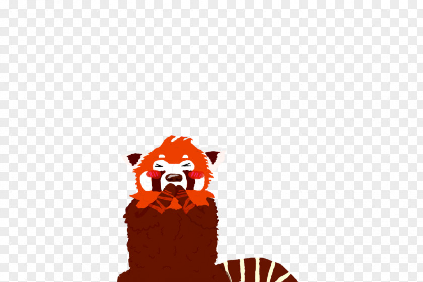 Red Panda Animal Snout Brown Font PNG