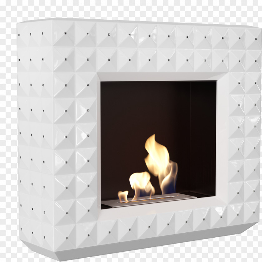 Chimney Bio Fireplace Stove White PNG