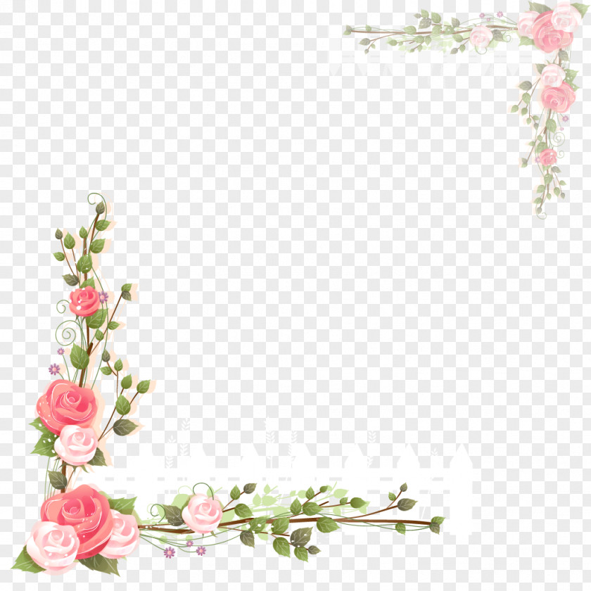 Pink Rose Flower Box Clip Art PNG