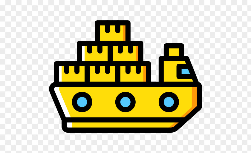 Ship Cargo Transport Clip Art PNG