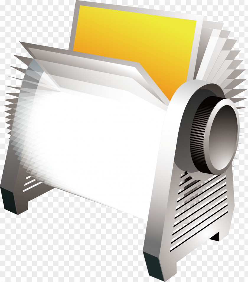 A New Generation Of Creative Printer Cartoon Icon PNG