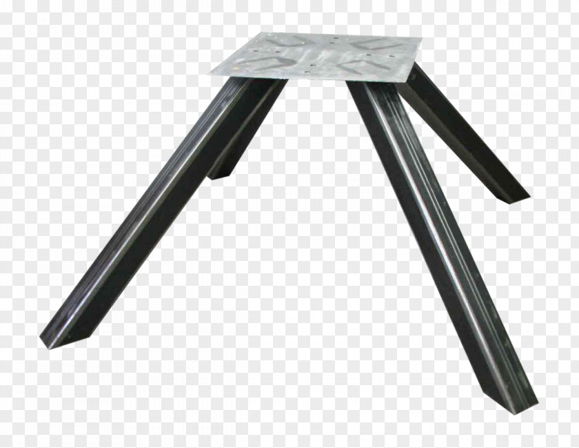 Four Legged Table Triangle Steel PNG
