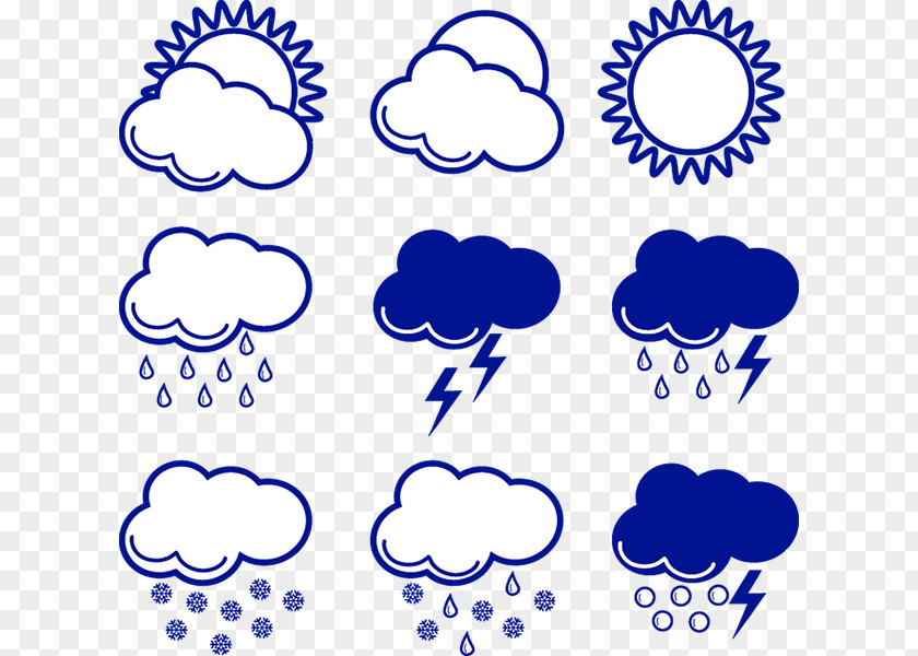 Hand-drawn Elements Of Weather Forecasting Rain Icon PNG