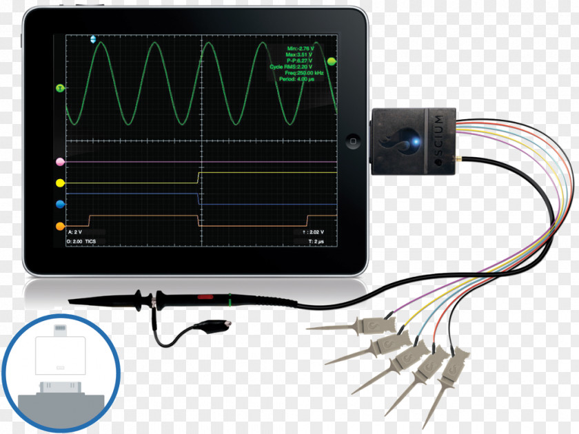 Iphone IPod Touch Oscilloscope IPhone IOS Mixed-signal Integrated Circuit PNG