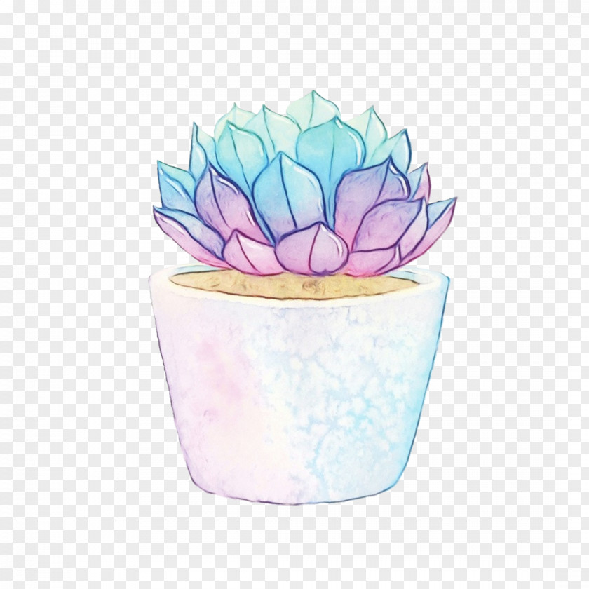 Water Lily Ceramic Purple Watercolor Flower PNG