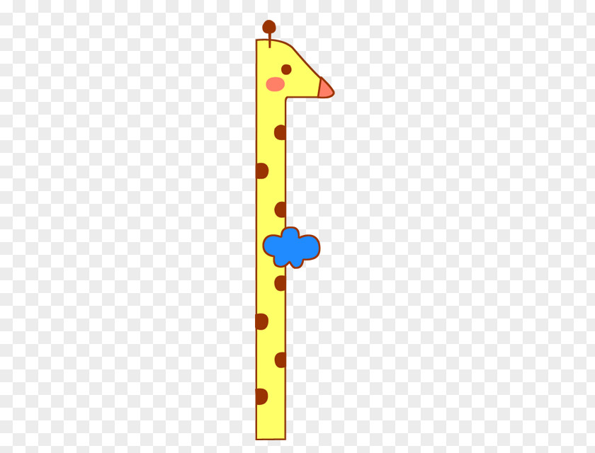 Cartoon Giraffe Yellow Illustration PNG