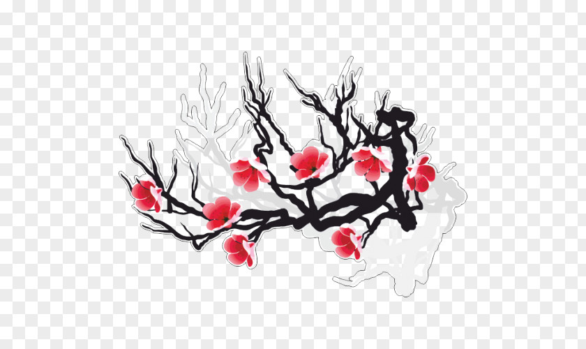 Cherry Blossom Flower Floral Design PNG