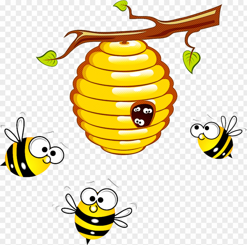 European Dark Bee Insect Beehive Beekeeping Honeycomb PNG
