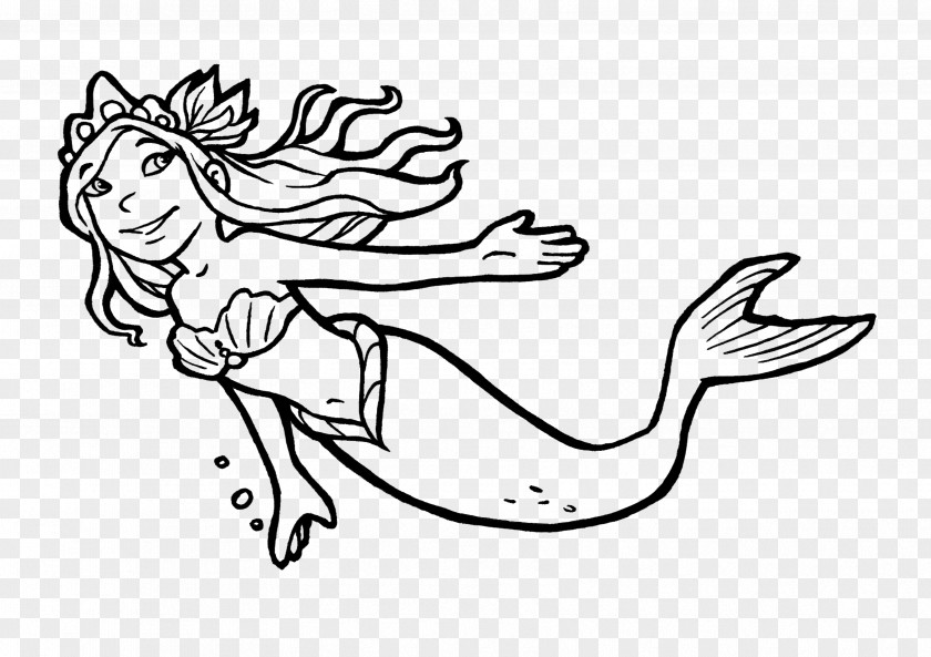 Mermaid The Little Ausmalbild Adibide Princess Of PNG