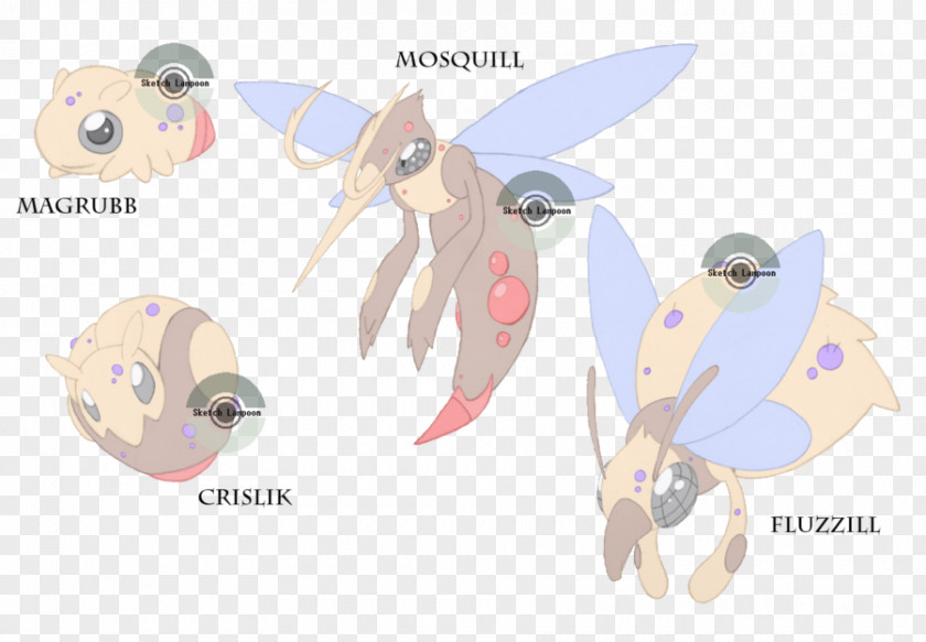 Mosquito Pokémon Sun And Moon Vrste Larva PNG