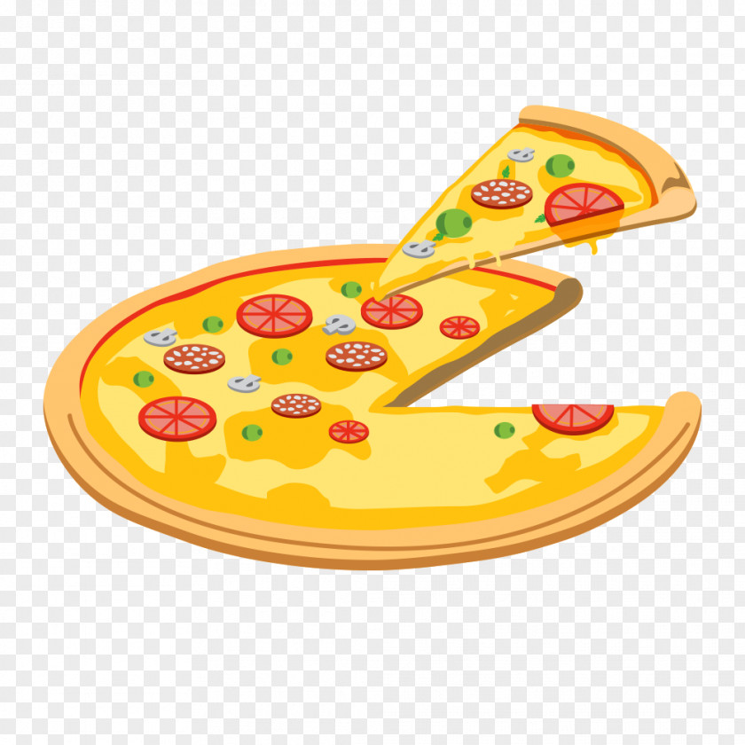 Pizza Italian Cuisine Fast Food Salami PNG