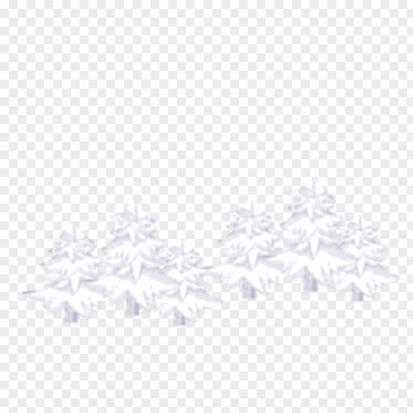 White Snow Tree Picture Material Black Pattern PNG