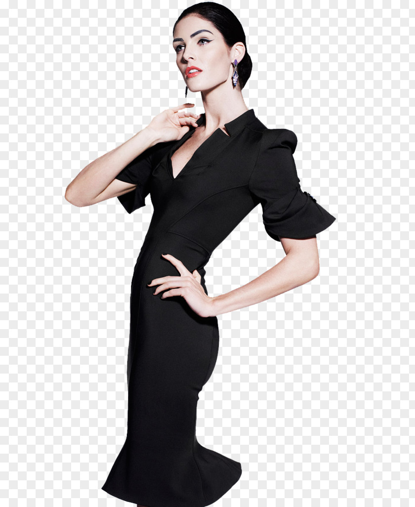 Women Dress Hilary Rhoda Fashion Show Runway Model PNG