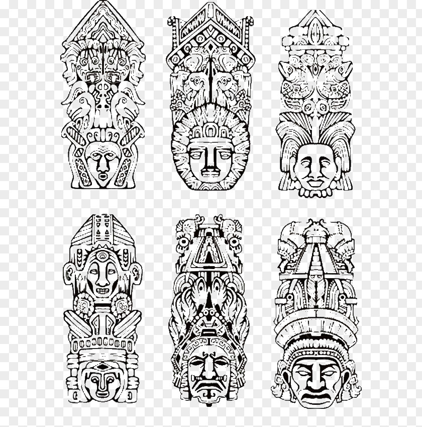 Indigenous Resistances Day Totem Pole Native Americans In The United States Visual Arts By Peoples Of Americas Coloring Book PNG