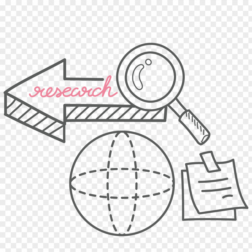 Magnifying Glass Arrow Folder Computer File PNG