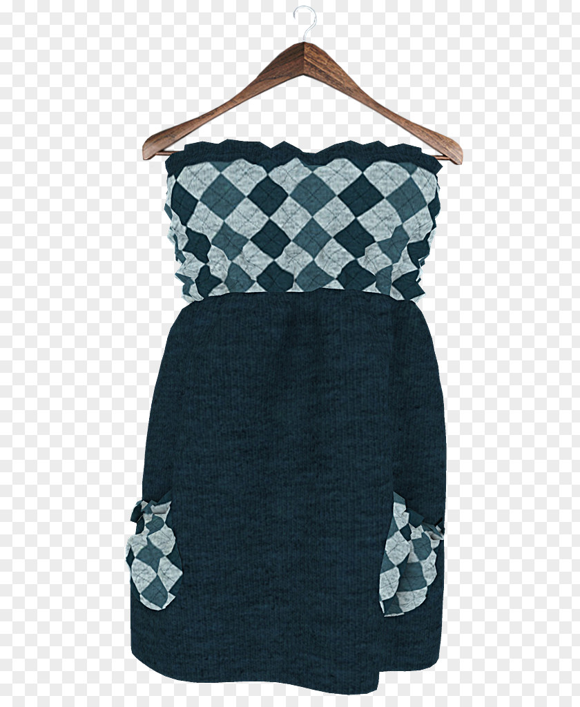 Cocktail Dress Shoulder Black M PNG