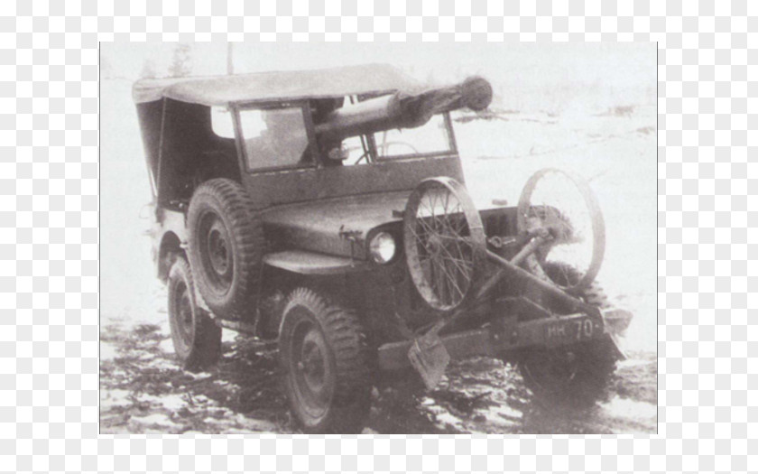 Jeep Wrangler Car Willys MB Anti-tank Gun PNG