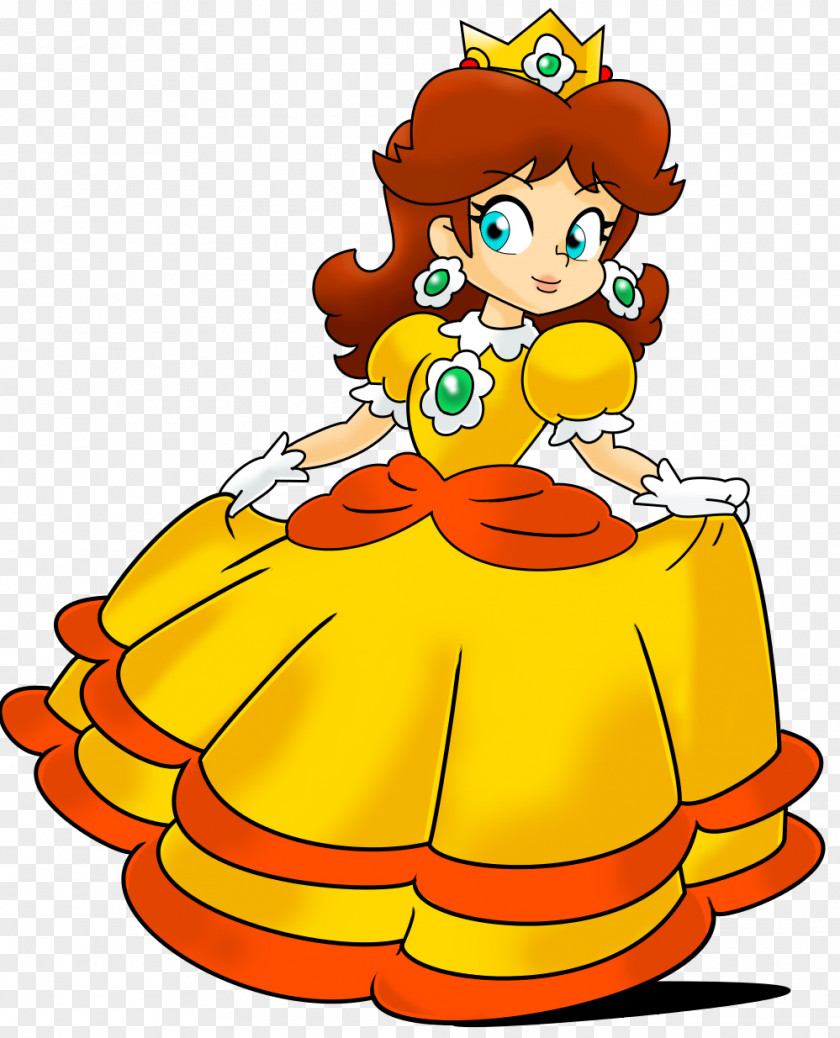 Mario Bros Super Land Bros. Princess Daisy Peach PNG