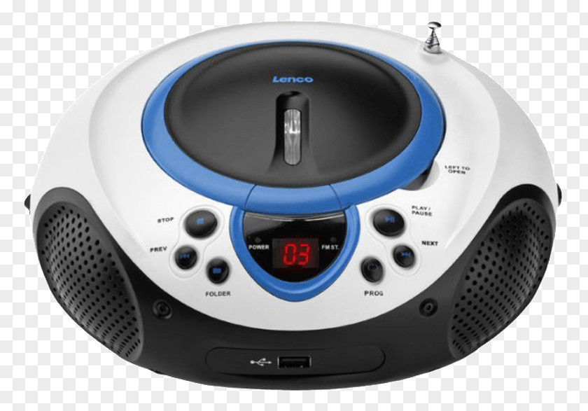 Radio CD Player Lenco SCD-38 USB Compact Disc MP3 PNG