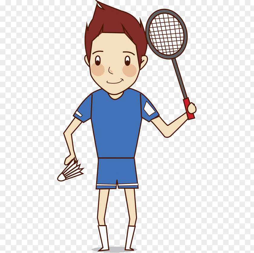 The Boy Who Plays Badminton PNG