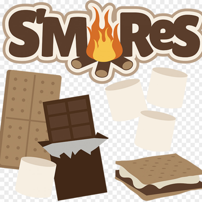Campfire S'more Camping Food Clip Art PNG