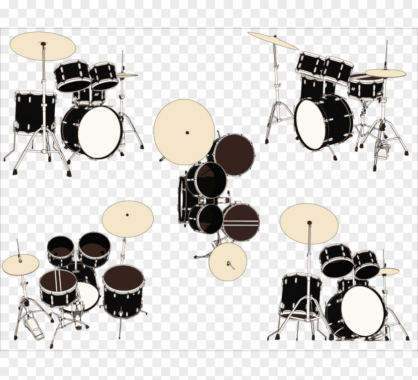 Hand-painted Musical Instruments Drums Playing Instrument Drummer PNG