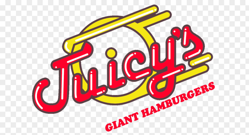 Juicy's Giant Hamburgers Brand Labor Day Clip Art Logo PNG