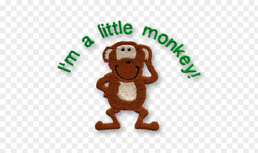 Monkey Machine Embroidery Stuffed Animals & Cuddly Toys Font PNG