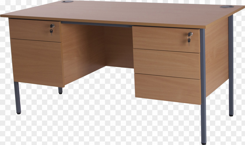 Office Desk Table Pedestal Drawer Furniture PNG