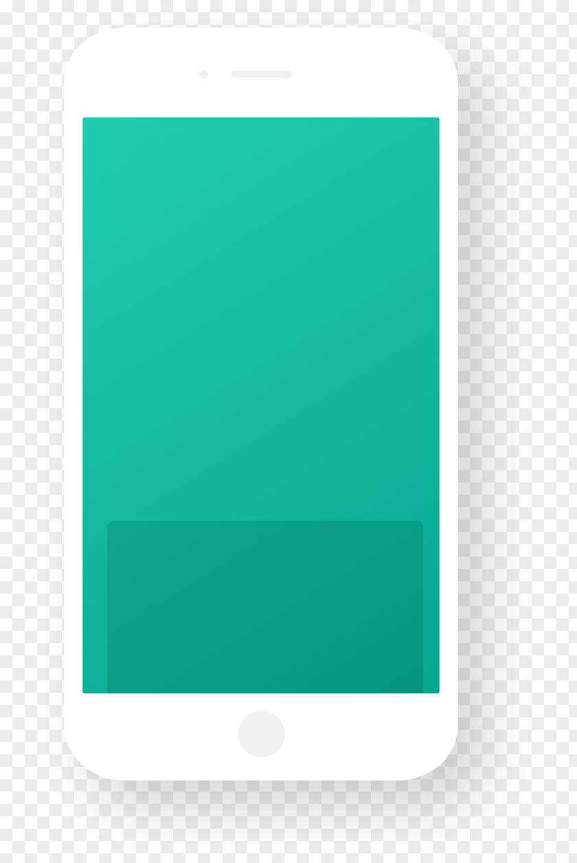 Behind The Screen Rectangle Turquoise PNG