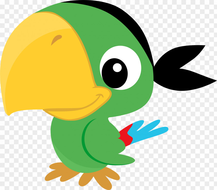 Pirate Parrot Piracy Party Clip Art PNG