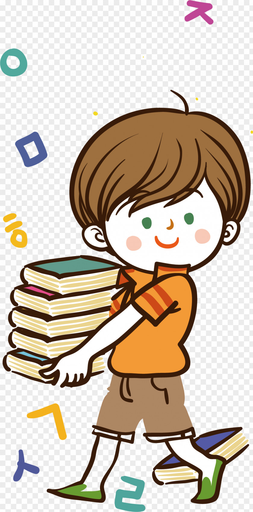 Book Reader Child Illustration PNG