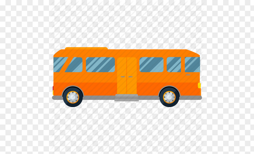 Cartoon Bus School Car Public Transport PNG