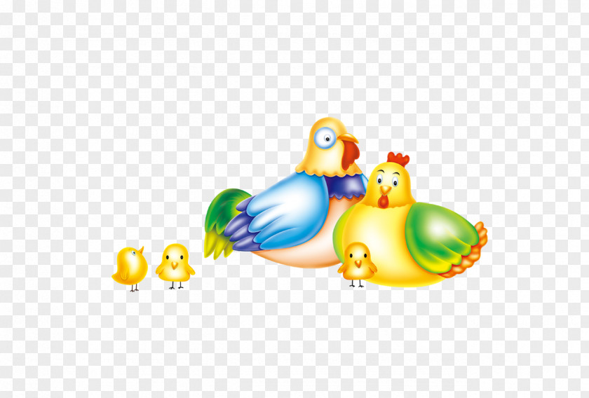 Cartoon Chicken Litter Rooster Turkey Duck PNG