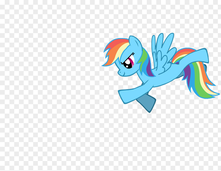 Hovering Vector Rainbow Dash Graphic Design PNG