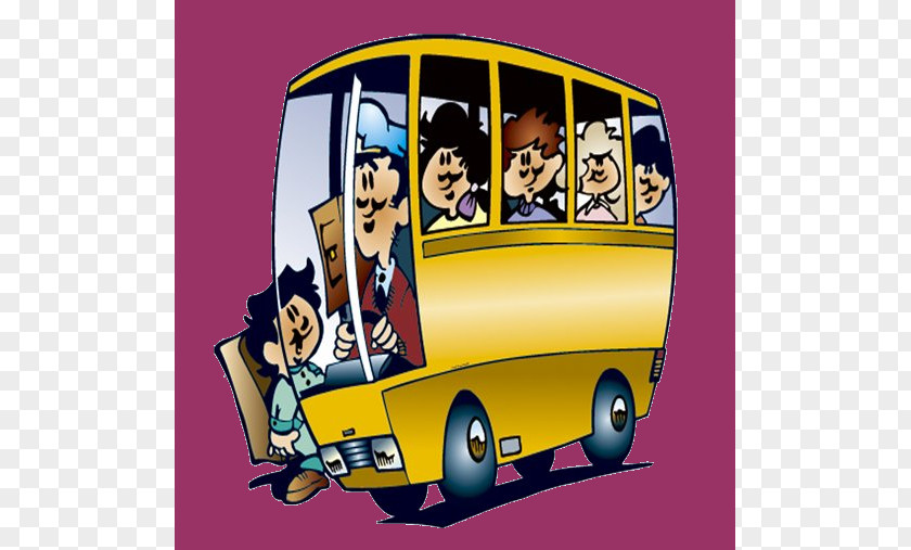 Public Transport School Bus PNG