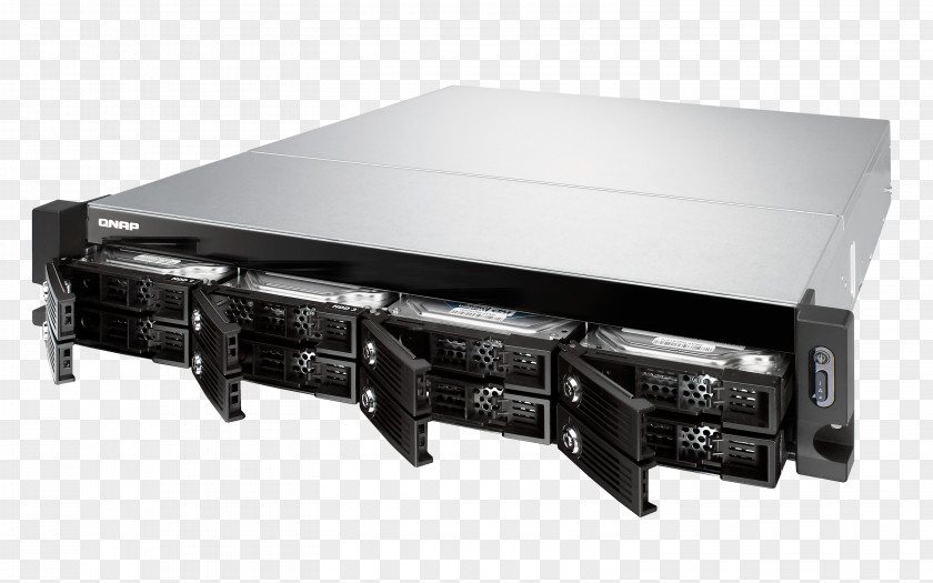 QNAP TS-831XU Network Storage Systems 10 Gigabit Ethernet Hard Drives Multi-core Processor PNG