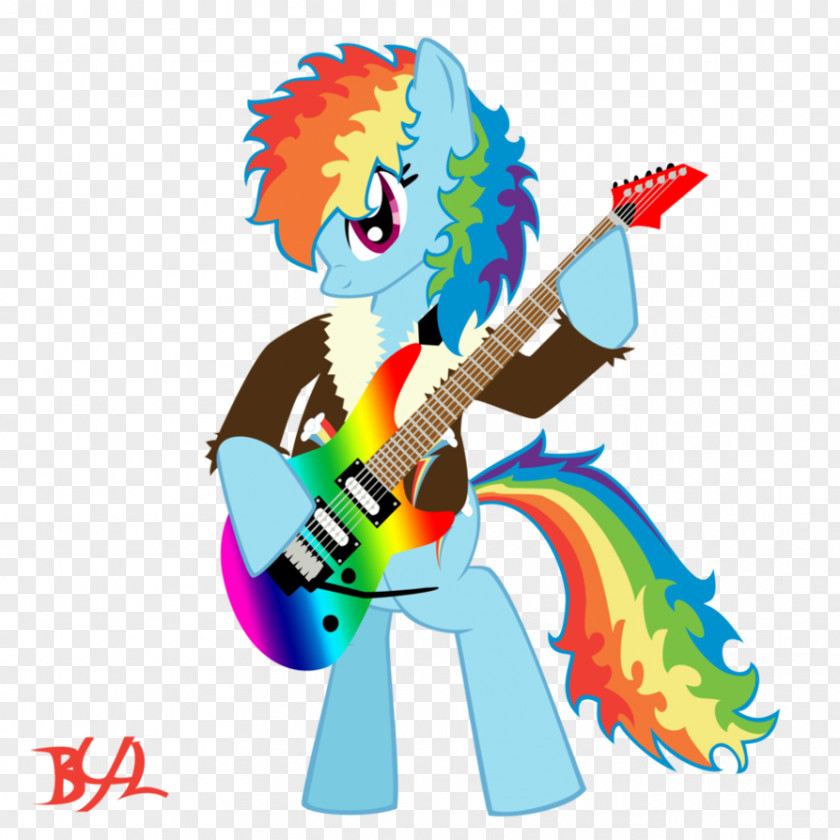 Rainbow Dash Electric Guitar My Little Pony PNG
