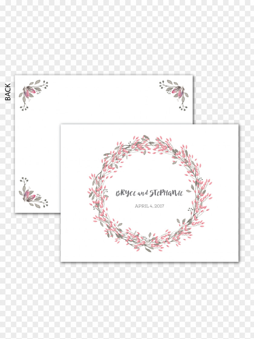 Wedding Invitation Paper Wreath Watercolor Painting PNG