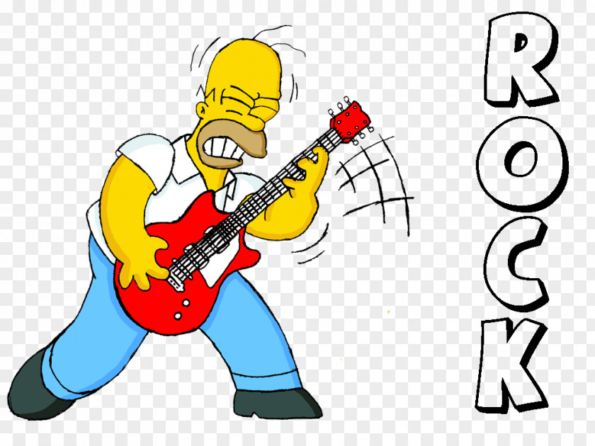 Bart Simpson Homer Lisa Moe Szyslak Guitar PNG